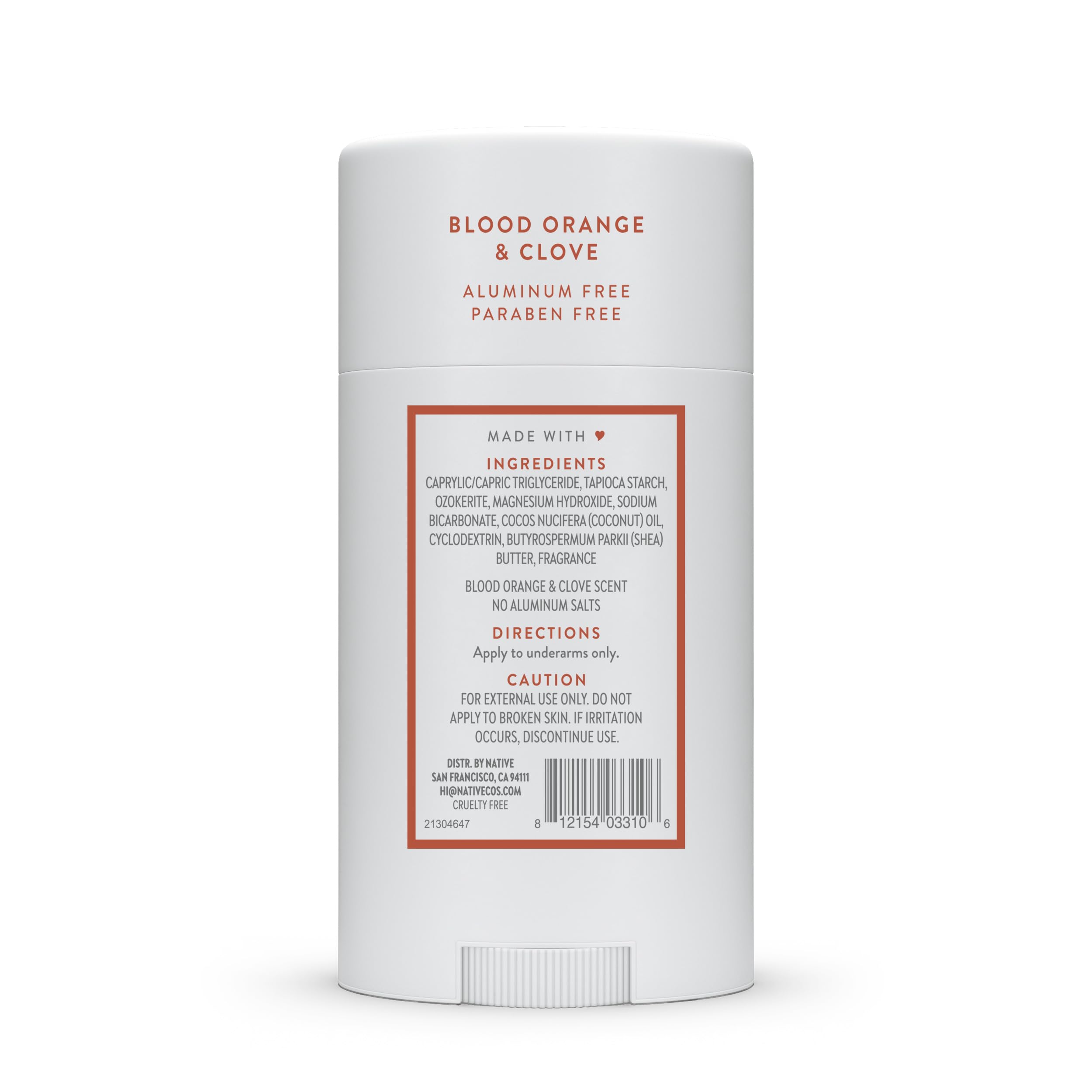 Native Deodorant Contains Naturally Derived Ingredients, 72 Hour Odor Control, Deodorant for Women and Men, Aluminum Free, Coconut & Vanilla 2.65oz