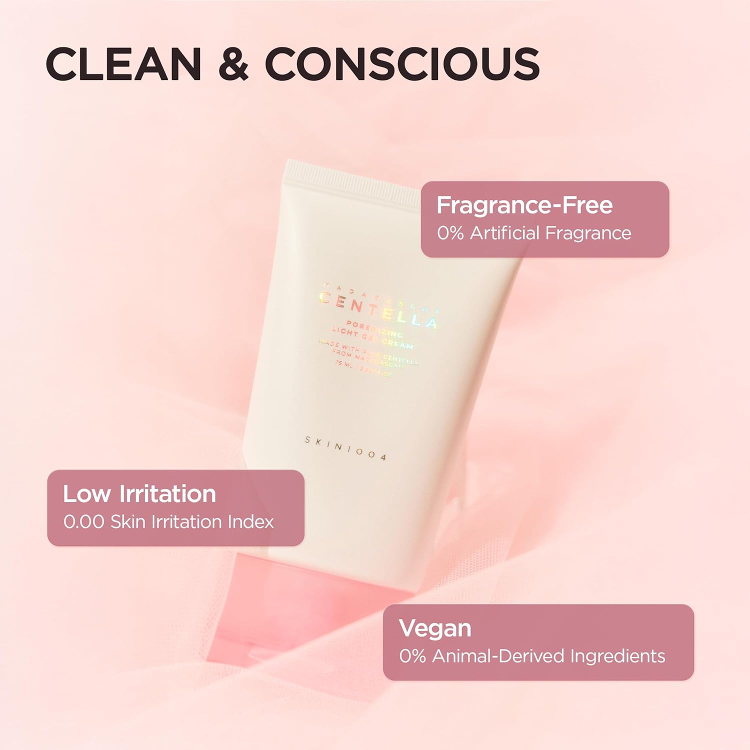 SKIN1004 Hyalu-Cica Moisture Cream, Korean Moisturiser, Face Cream, 75ml