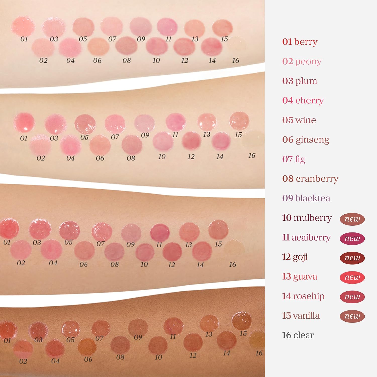 NOONI Korean Lip Oil - Appleberry - Plumping & Hydrating Tinted Lip Gloss