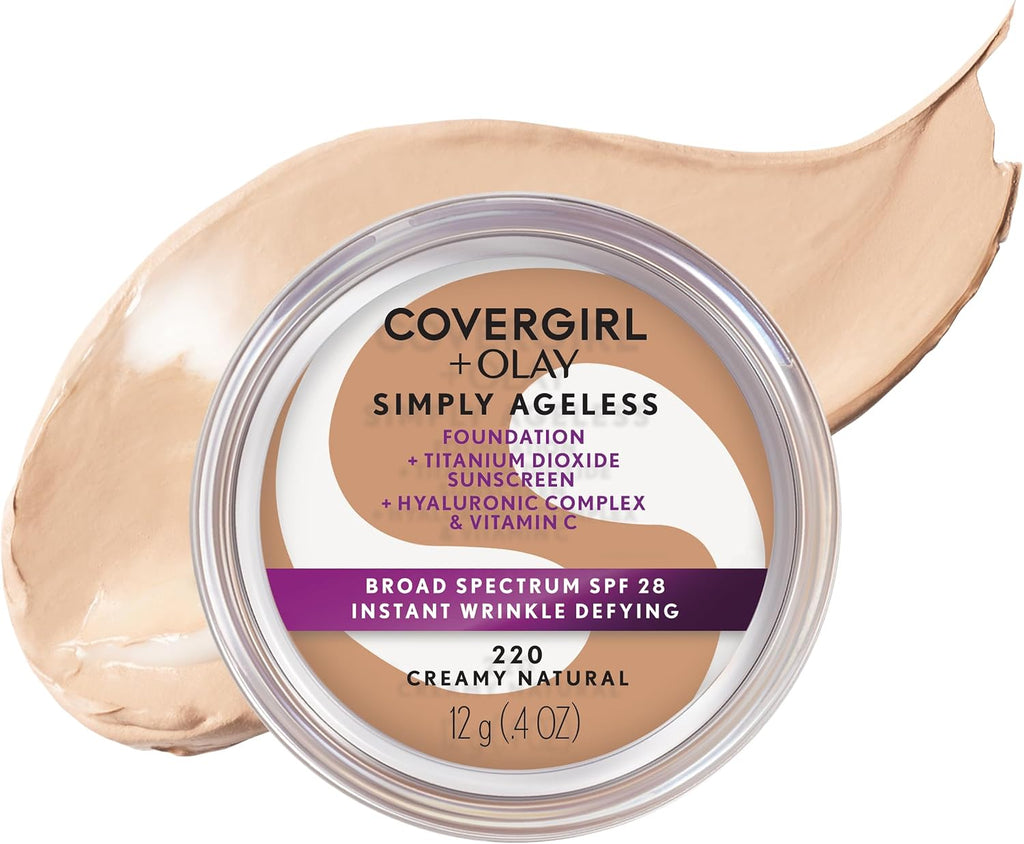 COVERGIRL & OLAY Simply Ageless Instant Wrinkle Defying Foundation Creamy Natural, .4 oz