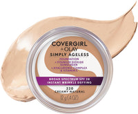 COVERGIRL & OLAY Simply Ageless Instant Wrinkle Defying Foundation Creamy Natural, .4 oz