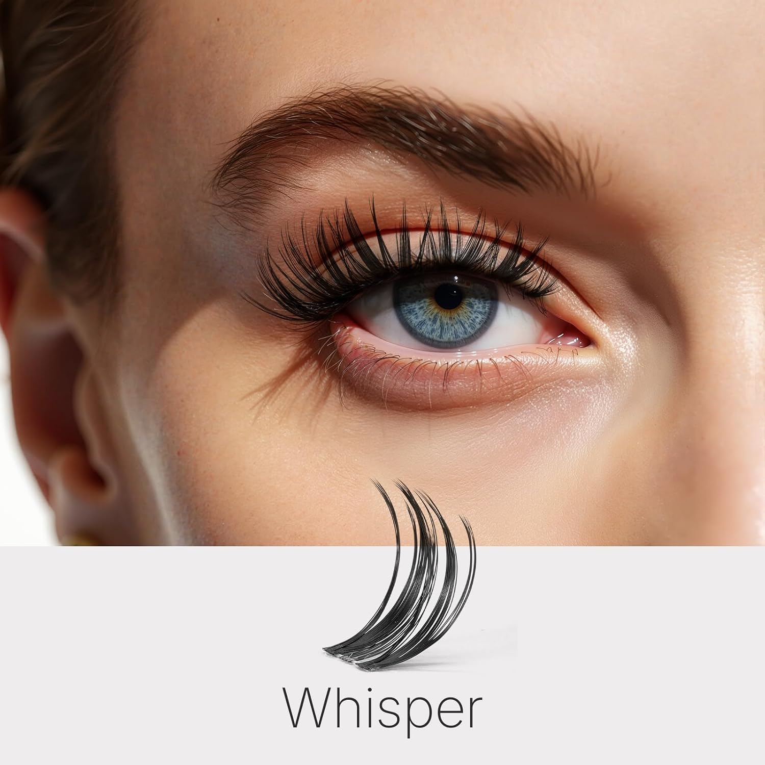 VEYESBEAUTY Manga Lash Clusters Eyelash Extensions Thin & Invisible Band