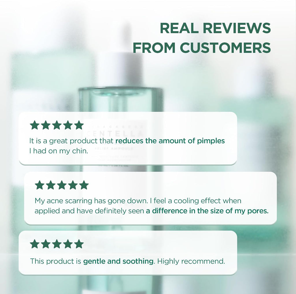 SKIN1004 [Hudson's Pick] Madagascar Centella Ampoule, Korean Face Serum with Centella Asiatica for Hydrating & Moisturizing, Soothing Facial Serum for Skin Balance, Korean Skin Care, 100ml