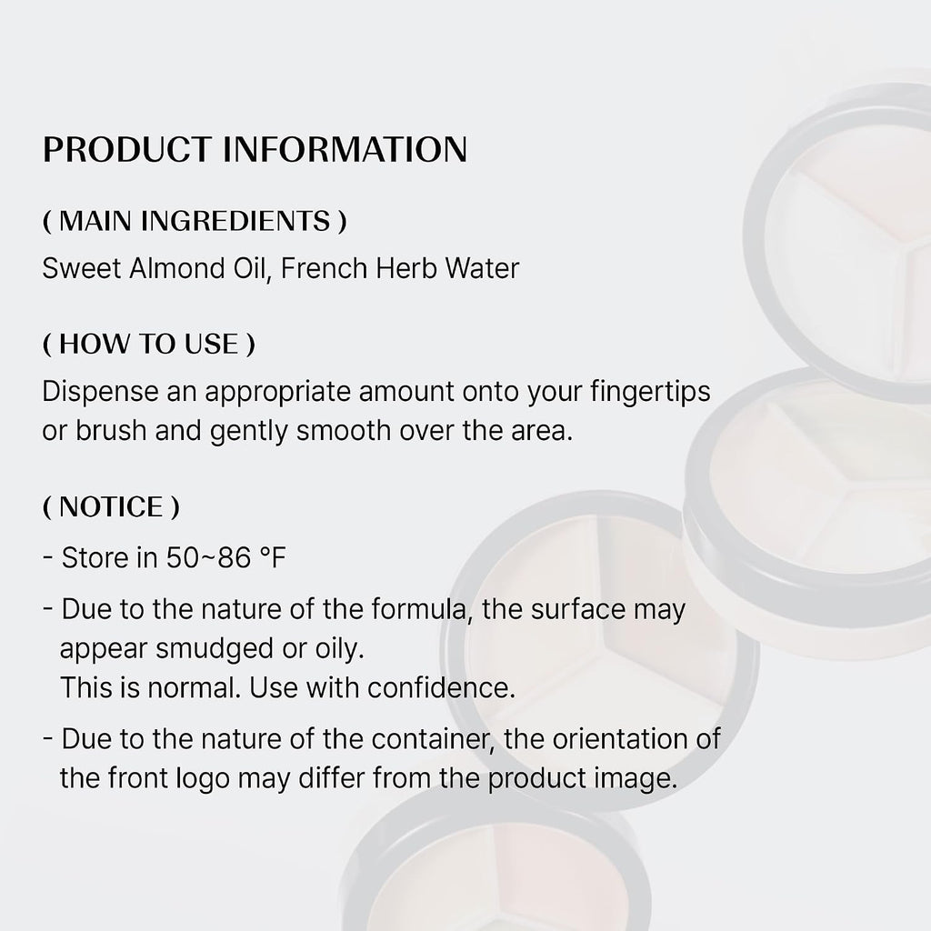 the SAEM Cover Perfection Triple Pot Concealer 01 Correct Beige