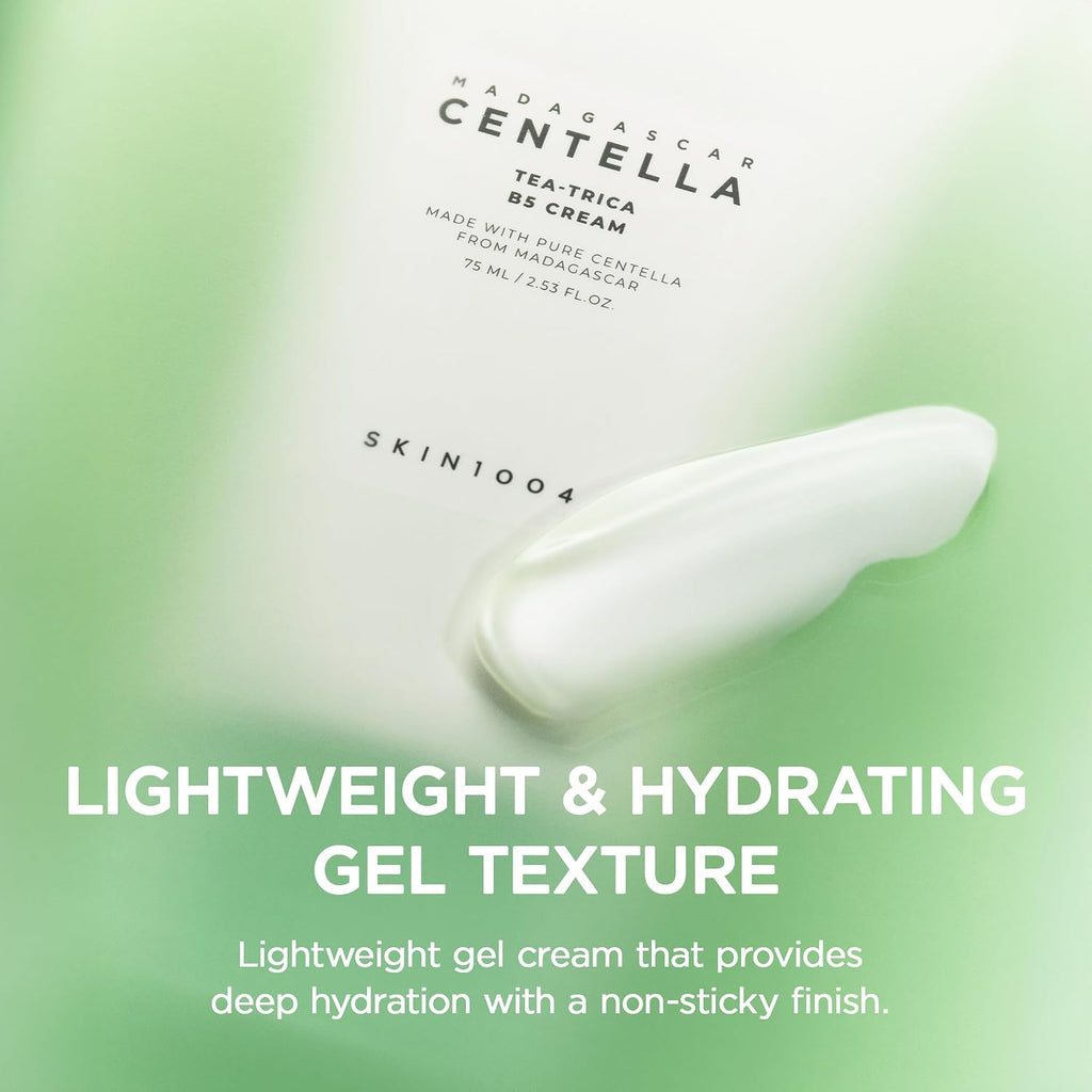 SKIN1004 Hyalu-Cica Moisture Cream, Korean Moisturiser, Face Cream, 75ml