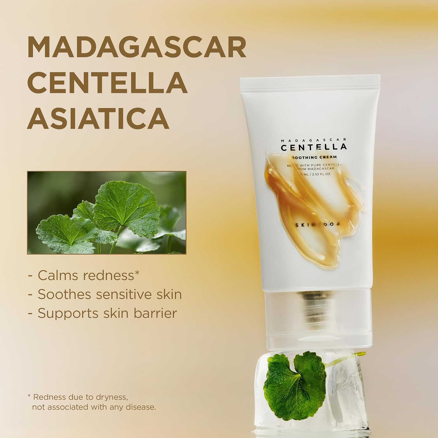 SKIN1004 Hyalu-Cica Moisture Cream, Korean Moisturiser, Face Cream, 75ml