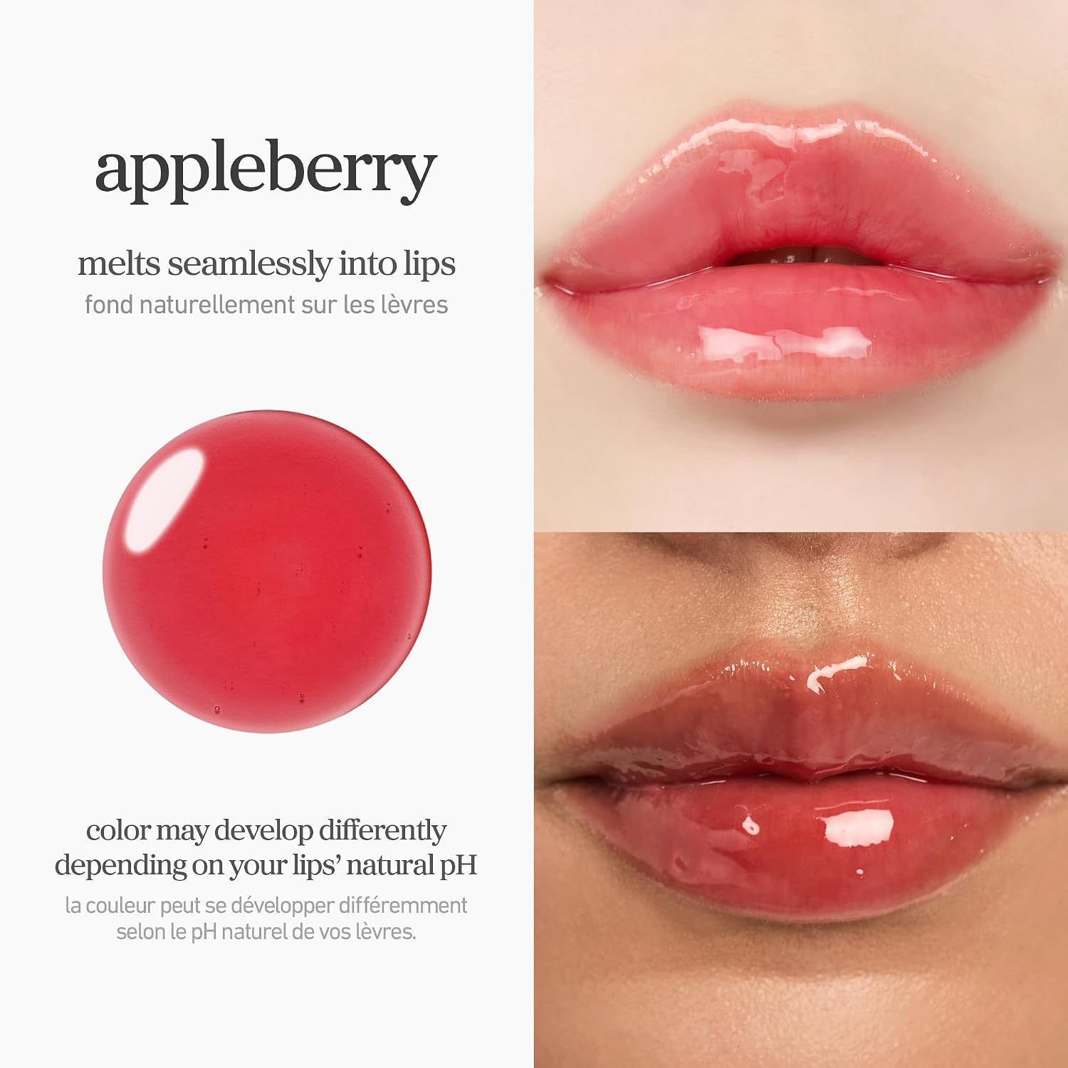 NOONI Korean Lip Oil - Appleberry - Plumping & Hydrating Tinted Lip Gloss