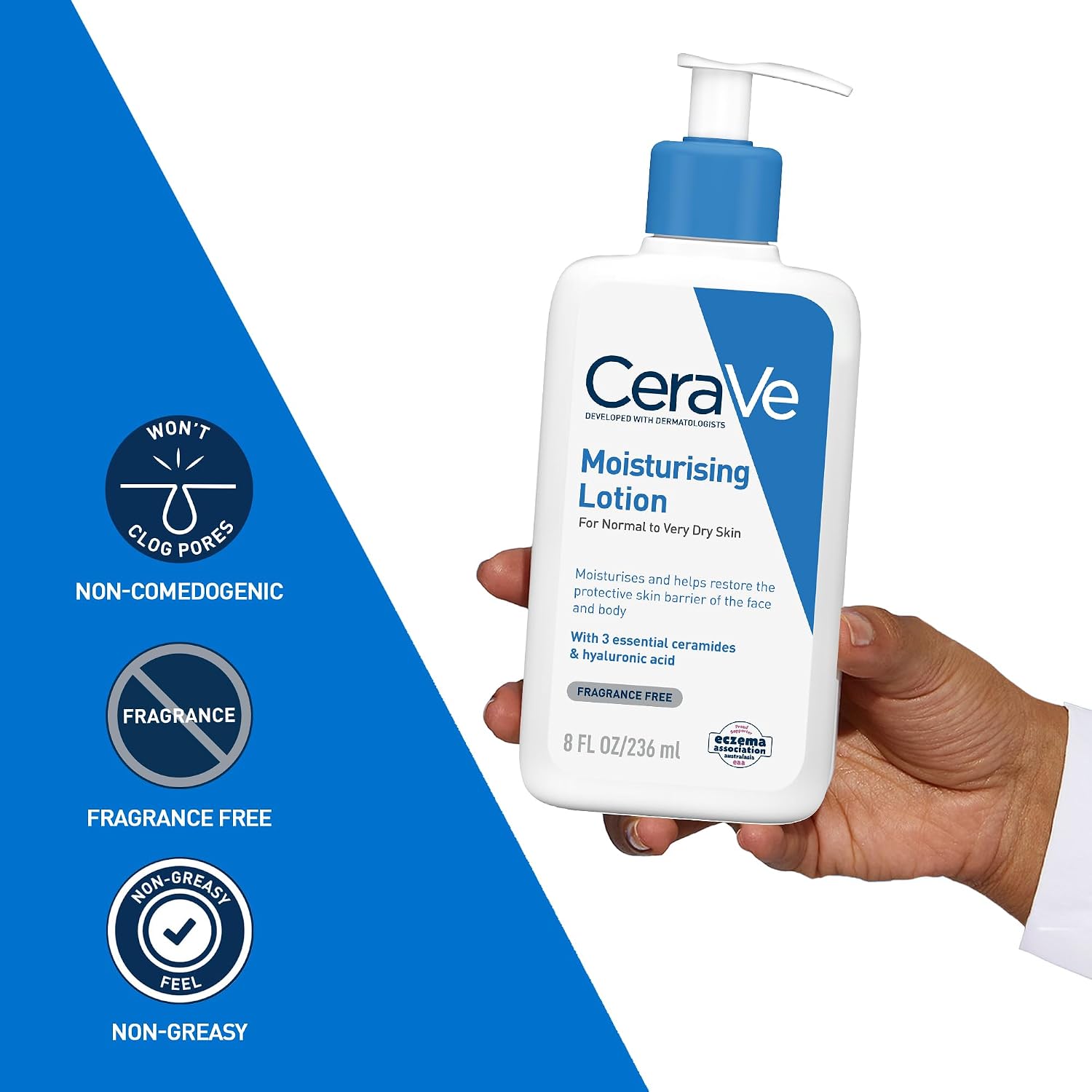 CeraVe Moisturising Lotion with Hyaluronic Acid & Ceramides for Dry Skin