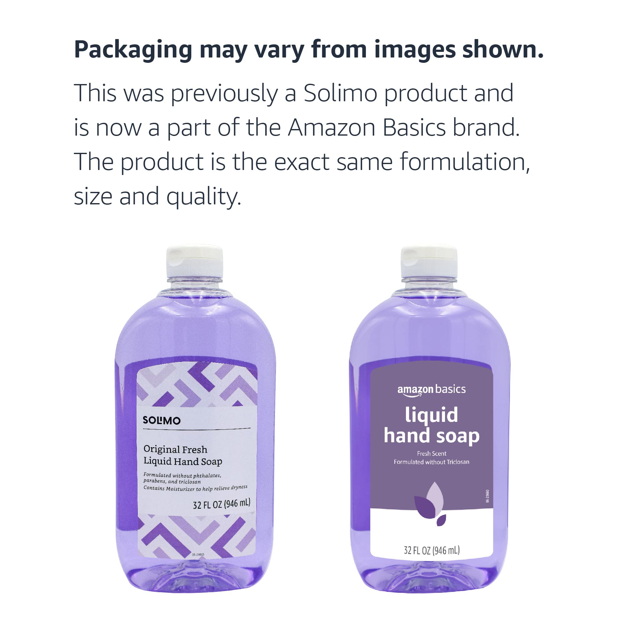 Amazon Basics Gentle & Mild Clear Liquid Hand Soap Refill, Triclosan-Free, Dermatologist-Tested, pH Balanced, Cruelty-Free, 50 Fluid Ounces, 1-Pack (Previously Solimo)