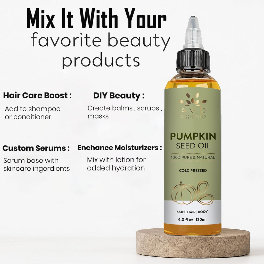 AVD Organics Rosemary Oil for Hair Growth Infused With Biotin, Jojoba & Castor Oil | Hair strengthening Treatment | Nourishing & Volumizing | Non GMO Verified 120ml (4fl oz)