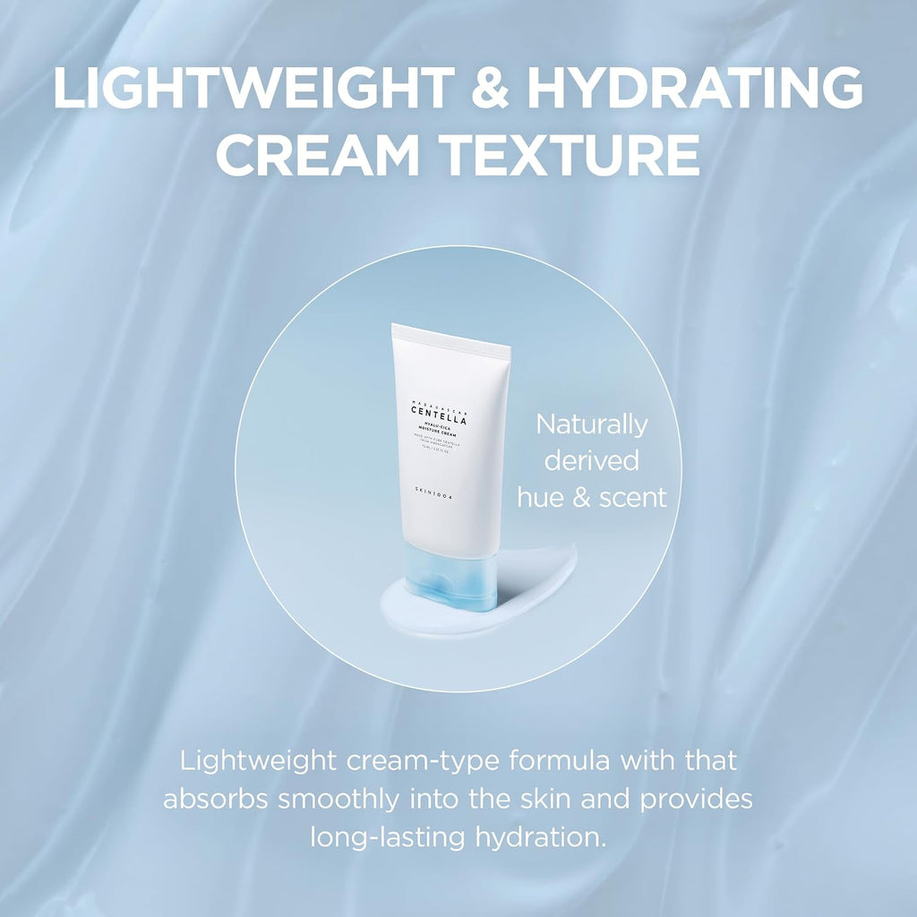 SKIN1004 Hyalu-Cica Moisture Cream, Korean Moisturiser, Face Cream, 75ml