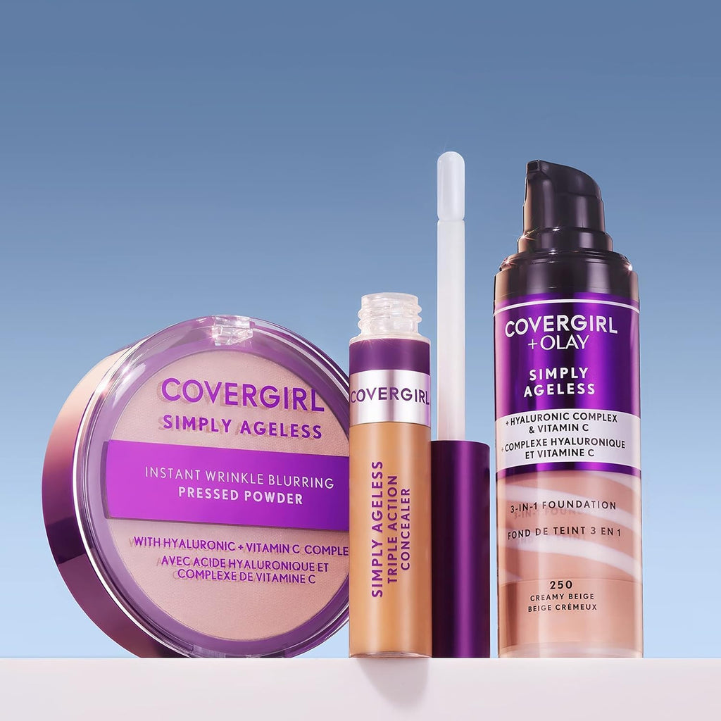 COVERGIRL+Olay Simply Ageless 3-in-1 Liquid Foundation, Creamy Natural, 1 Fl. Oz. (30ml)