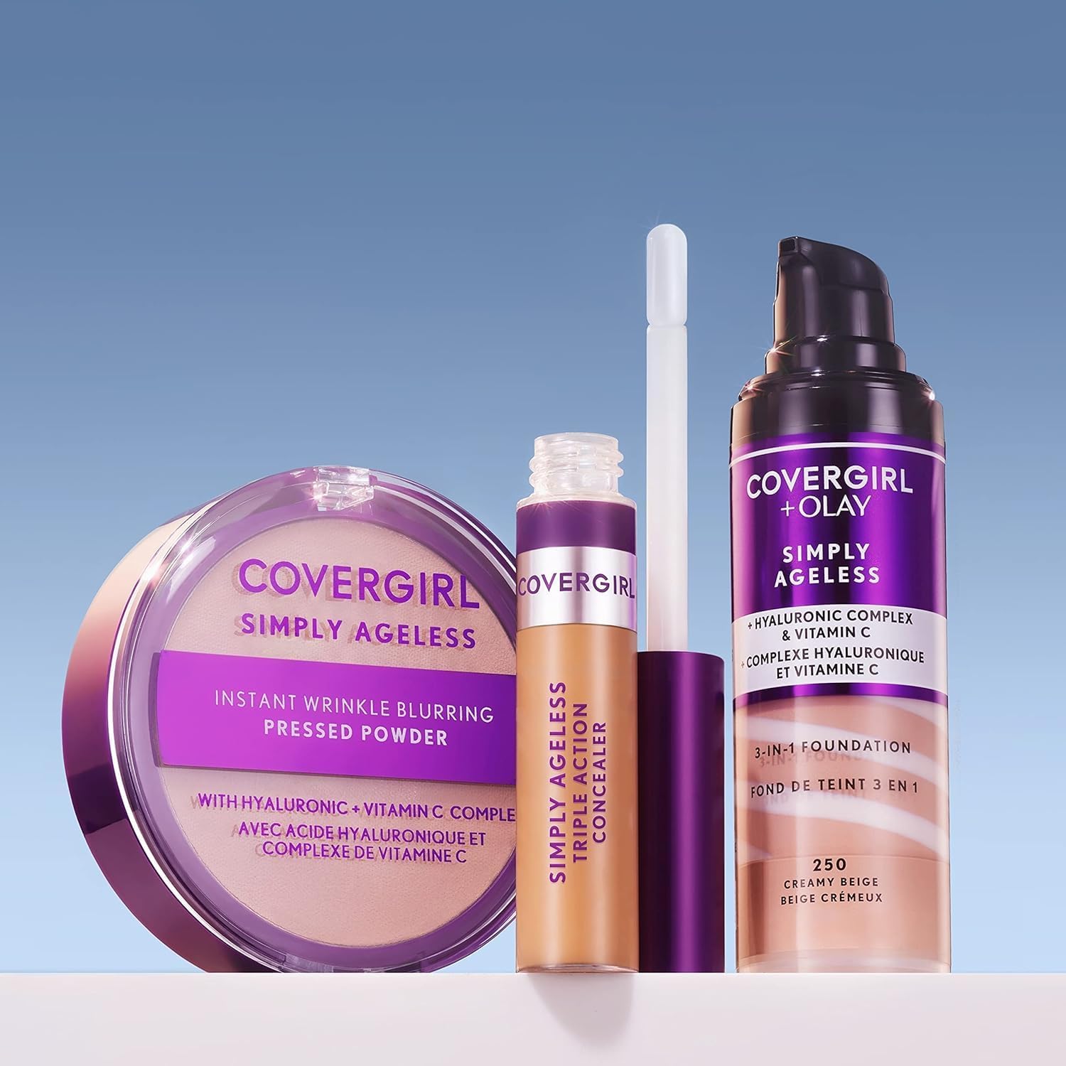 COVERGIRL+Olay Simply Ageless 3-in-1 Liquid Foundation, Creamy Natural, 1 Fl. Oz. (30ml)