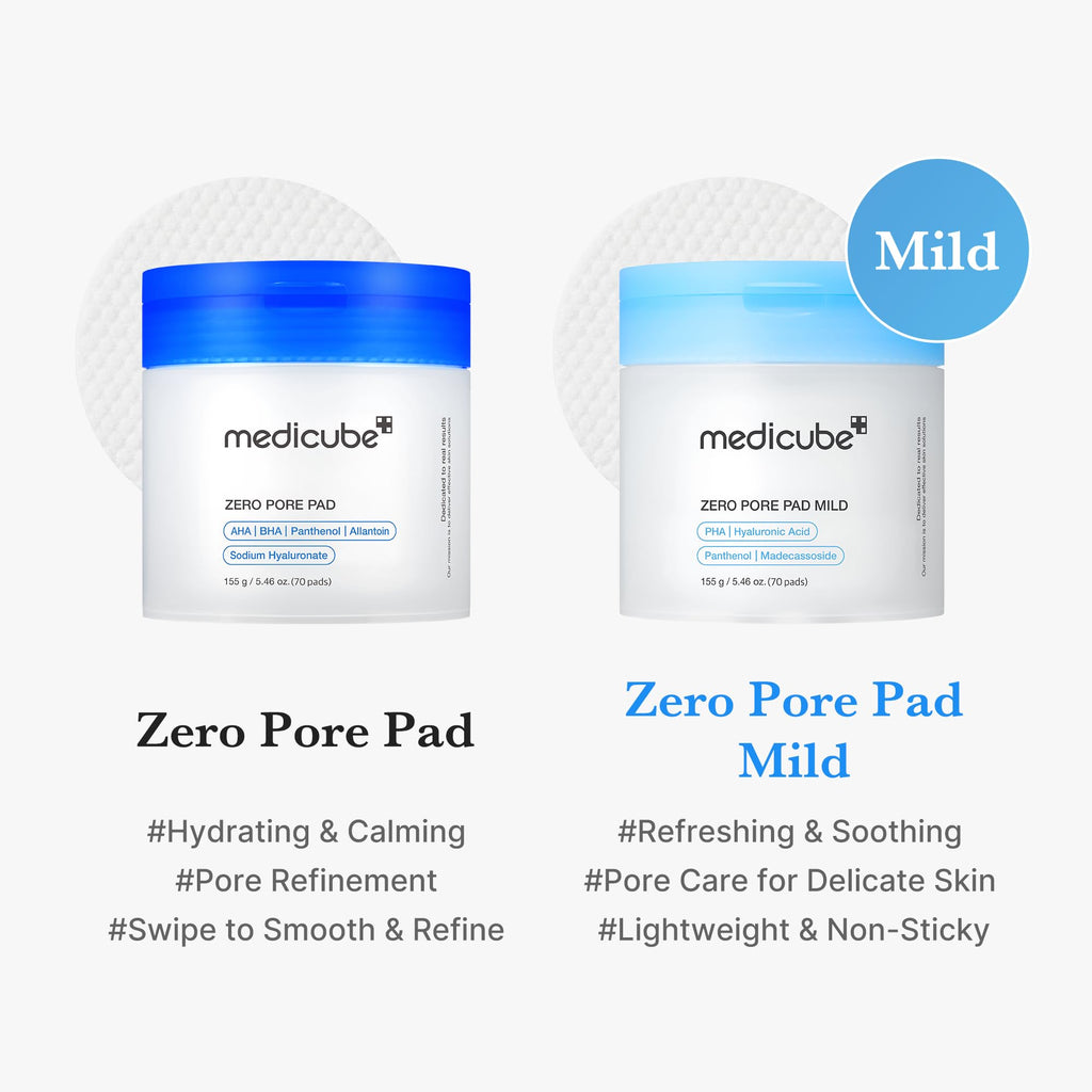 medicube Toner Pads Zero Pore Pad 2.0 for Exfoliation and Pore Care