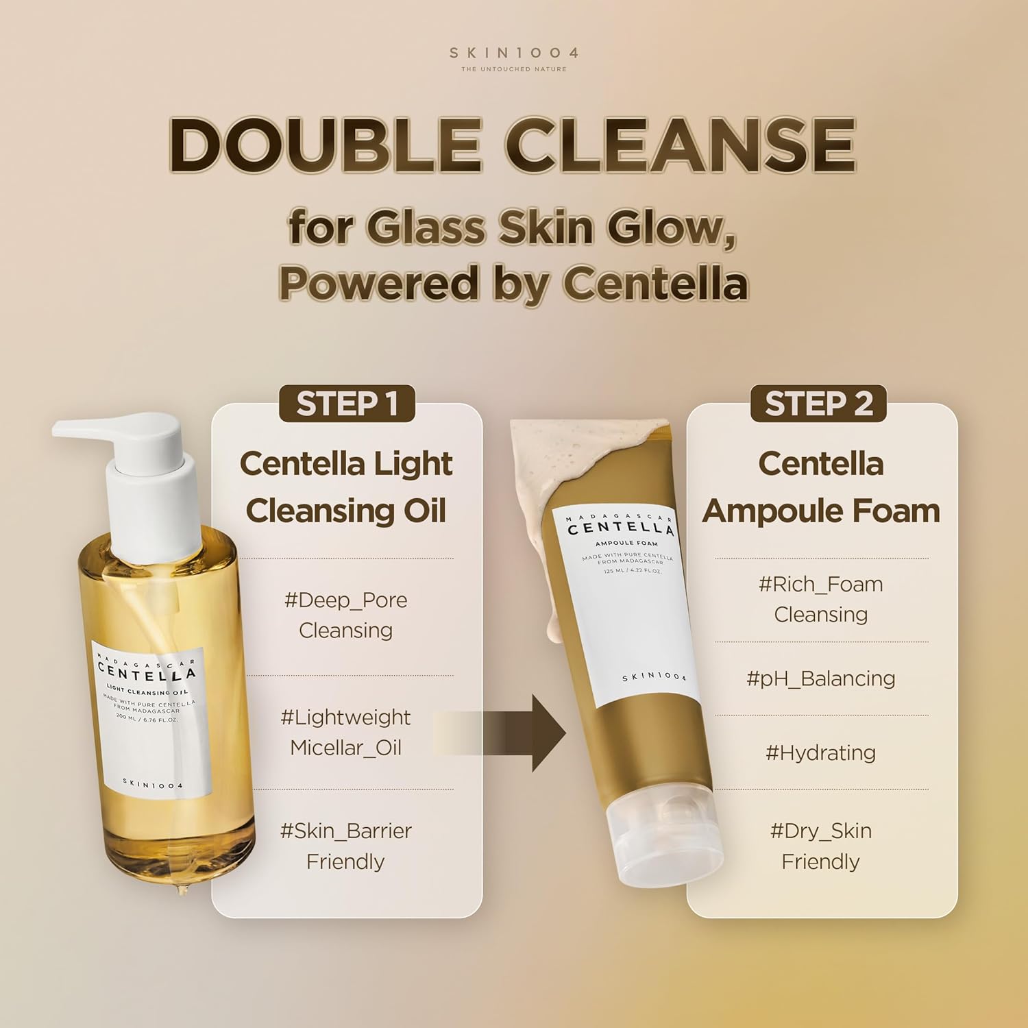SKIN1004 Madagascar Centella Light Cleansing Oil, Korean Cleanser, 200ml
