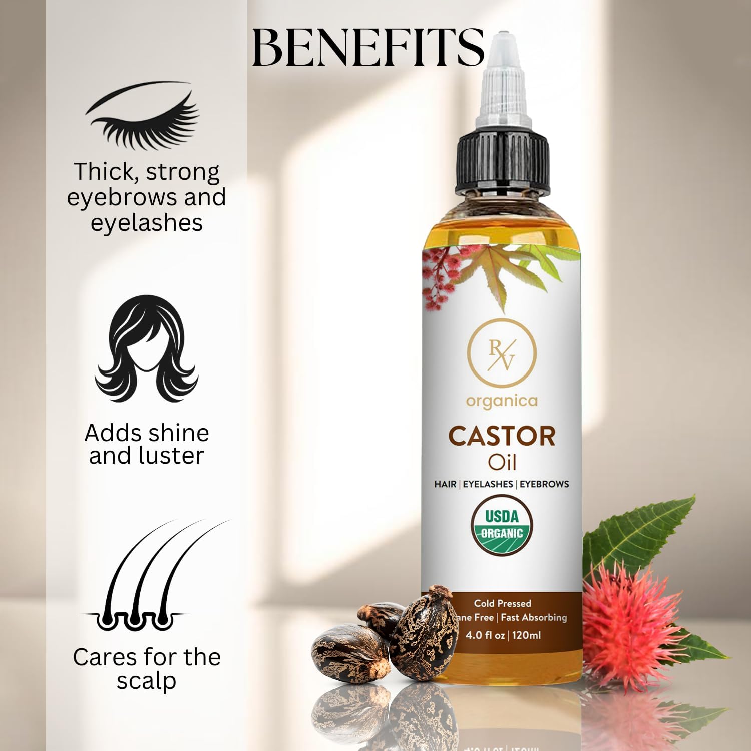 Jojoba Oil 120ml – 100% Pure Cold Pressed Jojoba Oil for Hair, Scalp & Nails | Unrefined, Hexane Free & Natural Moisturising Oil – 4.05 fl oz