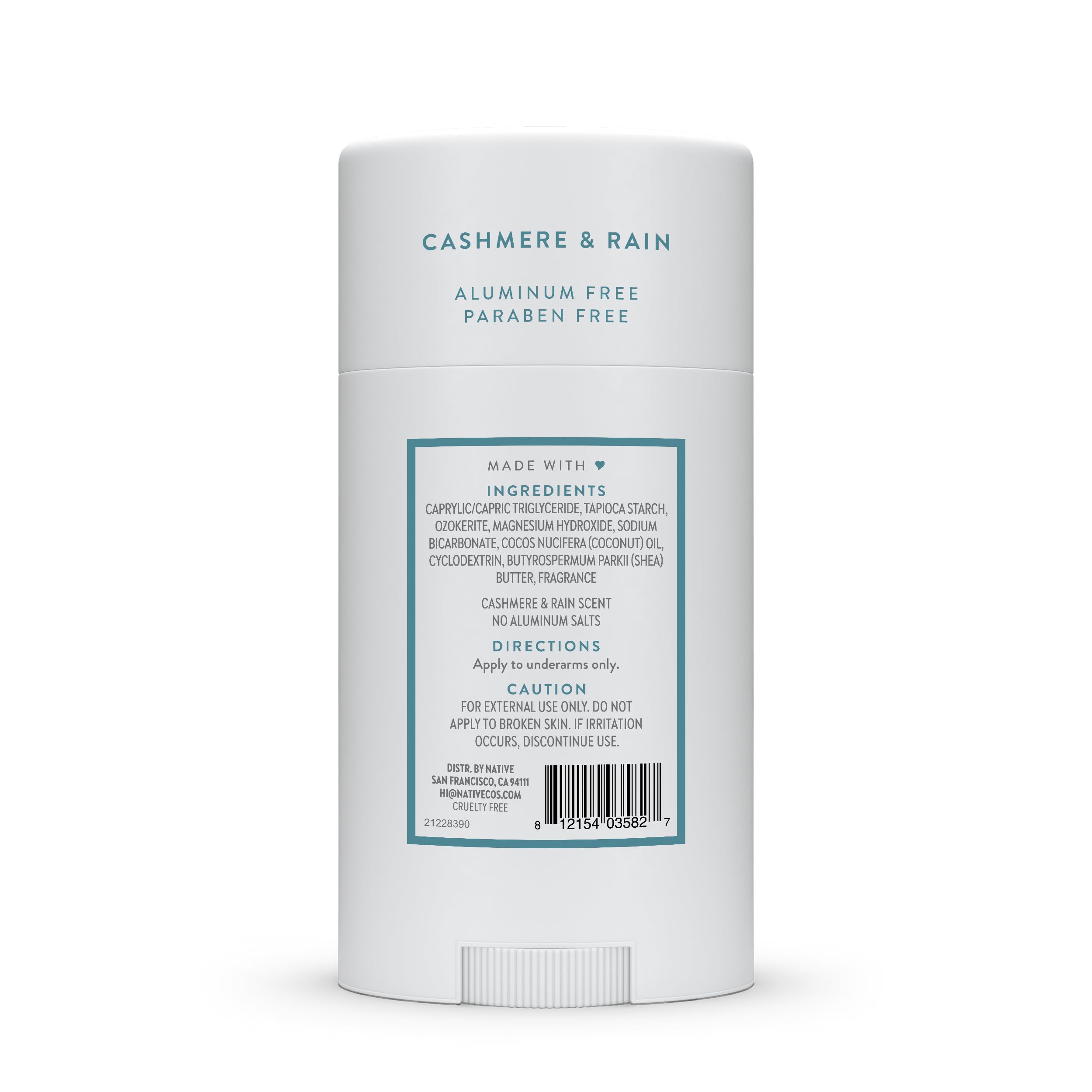 Native Deodorant Contains Naturally Derived Ingredients, 72 Hour Odor Control, Deodorant for Women and Men, Aluminum Free, Coconut & Vanilla 2.65oz