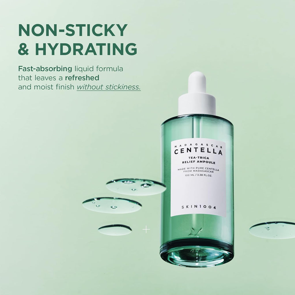 SKIN1004 [Hudson's Pick] Madagascar Centella Ampoule, Korean Face Serum with Centella Asiatica for Hydrating & Moisturizing, Soothing Facial Serum for Skin Balance, Korean Skin Care, 100ml