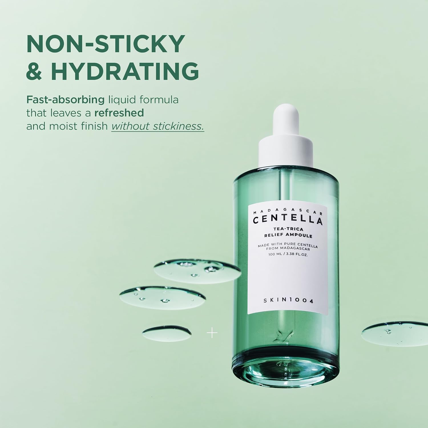 SKIN1004 [Hudson's Pick] Madagascar Centella Ampoule, Korean Face Serum with Centella Asiatica for Hydrating & Moisturizing, Soothing Facial Serum for Skin Balance, Korean Skin Care, 100ml