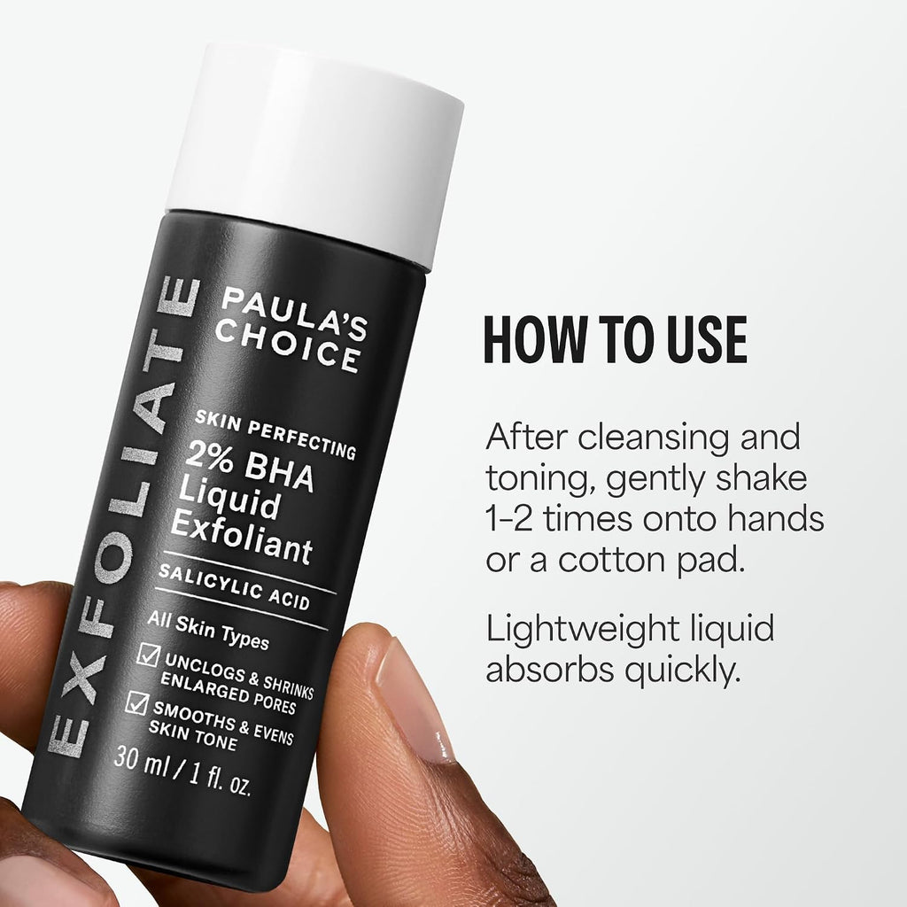 Paula's Choice SKIN PERFECTING 2% BHA Liquid Exfoliant, 30 mL, Travel Size