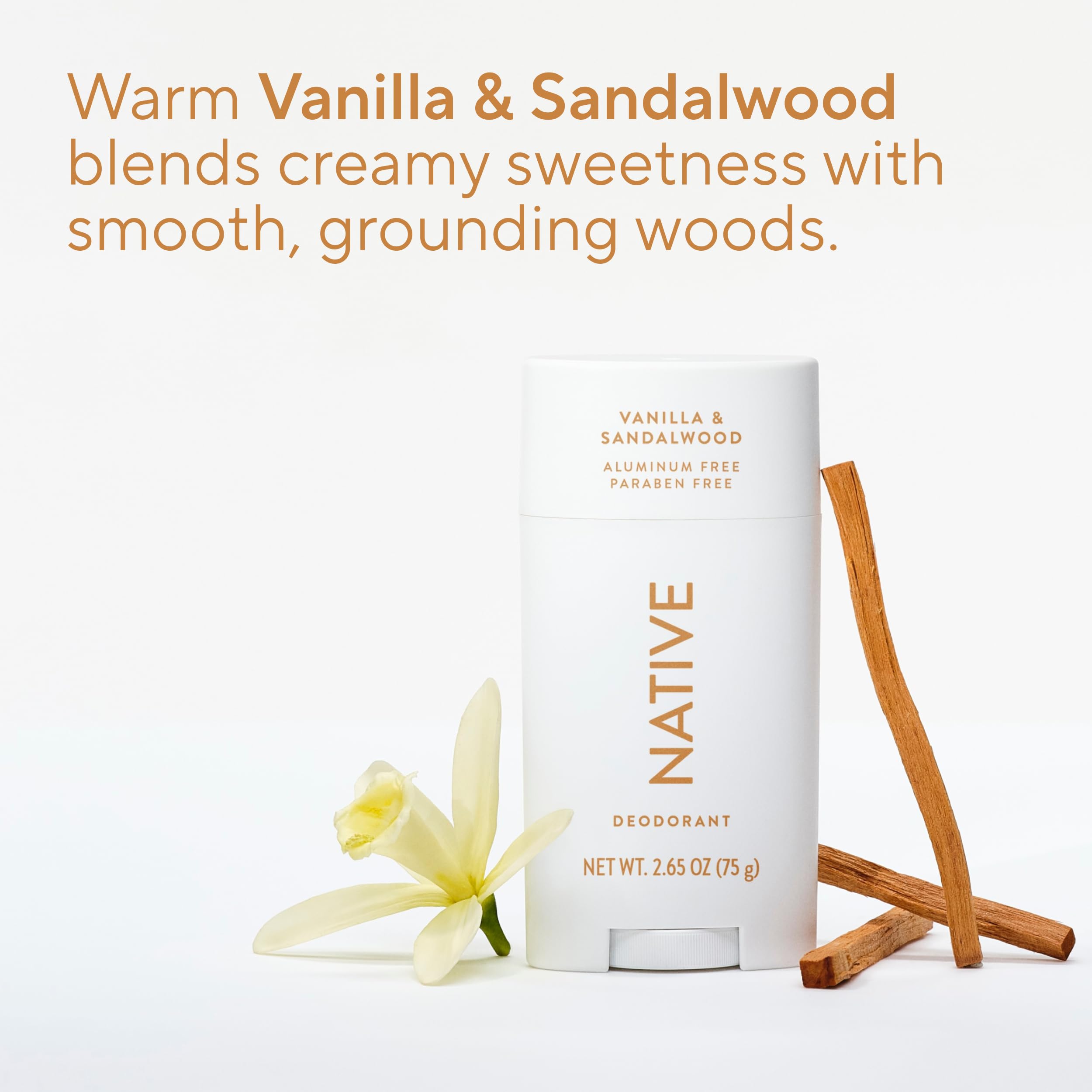 Native Deodorant Contains Naturally Derived Ingredients, 72 Hour Odor Control, Deodorant for Women and Men, Aluminum Free, Coconut & Vanilla 2.65oz