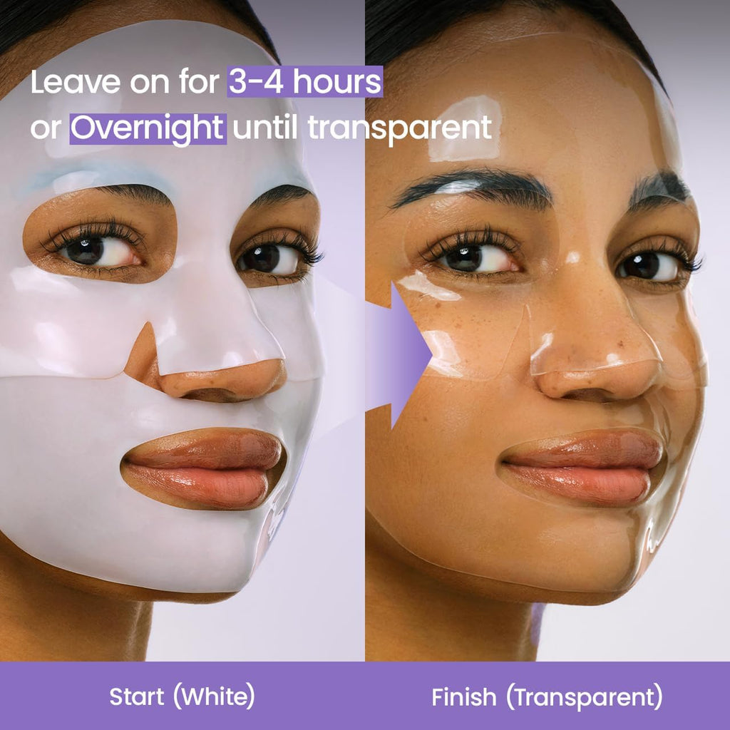 BIODANCE Bio-Collagen Real Deep Mask, Hydrating Overnight Hydrogel Mask, Pore Minimizing, Elasticity, Plumping Improvement, Korean Skincare | 1.19oz(34g) x 4ea