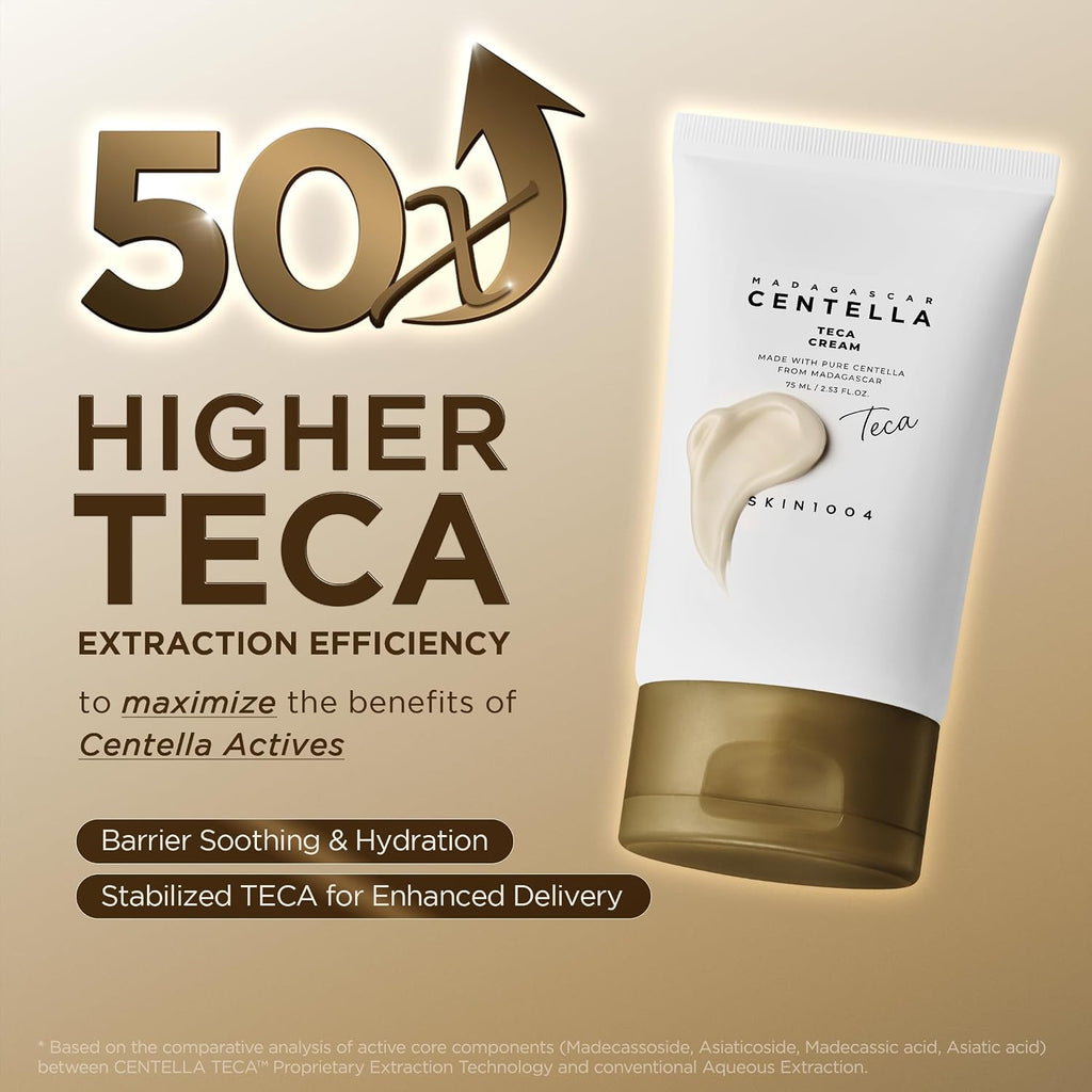 SKIN1004 Hyalu-Cica Moisture Cream, Korean Moisturiser, Face Cream, 75ml