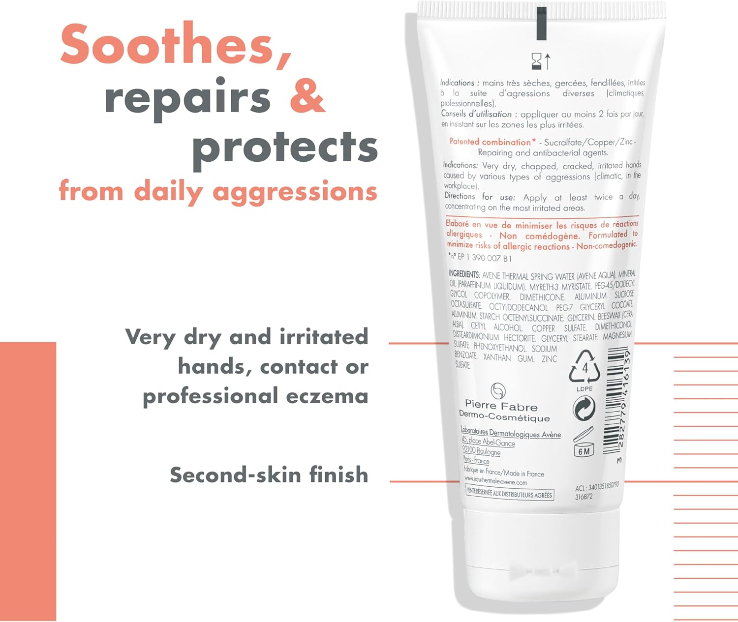Avene Cicalfate+ Restorative Protective Skin Barrier Repair Cream