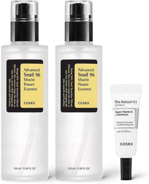COSRX Snail Mucin 96% Power Repairing Essence 100ml, Hydrating Serum for Face with Snail Secretion Filtrate for Dull Skin & Fine Lines, Korean Skincare