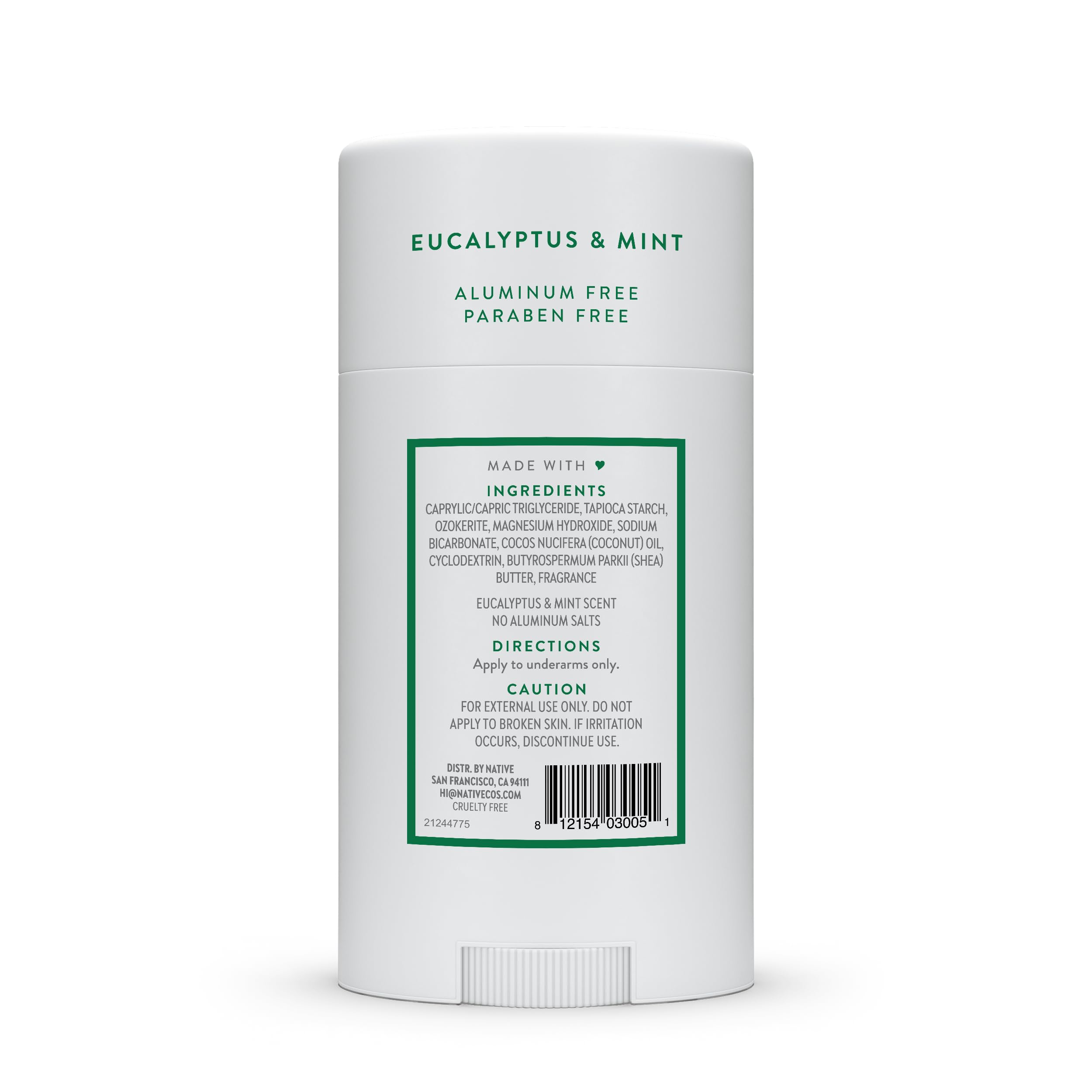 Native Deodorant Contains Naturally Derived Ingredients, 72 Hour Odor Control, Deodorant for Women and Men, Aluminum Free, Coconut & Vanilla 2.65oz