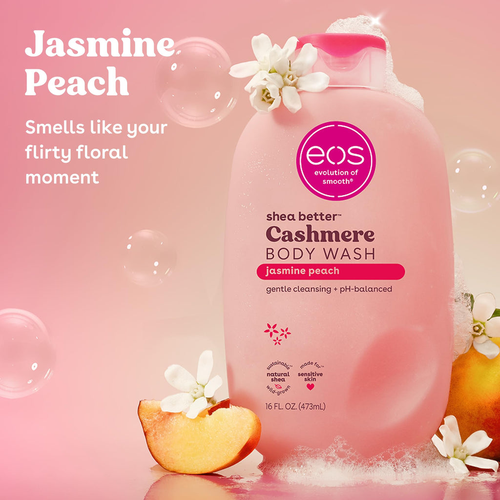 eos Cashmere Body Wash- Fresh & Cozy, Creamy Gel with Shea Butter, 16 fl oz