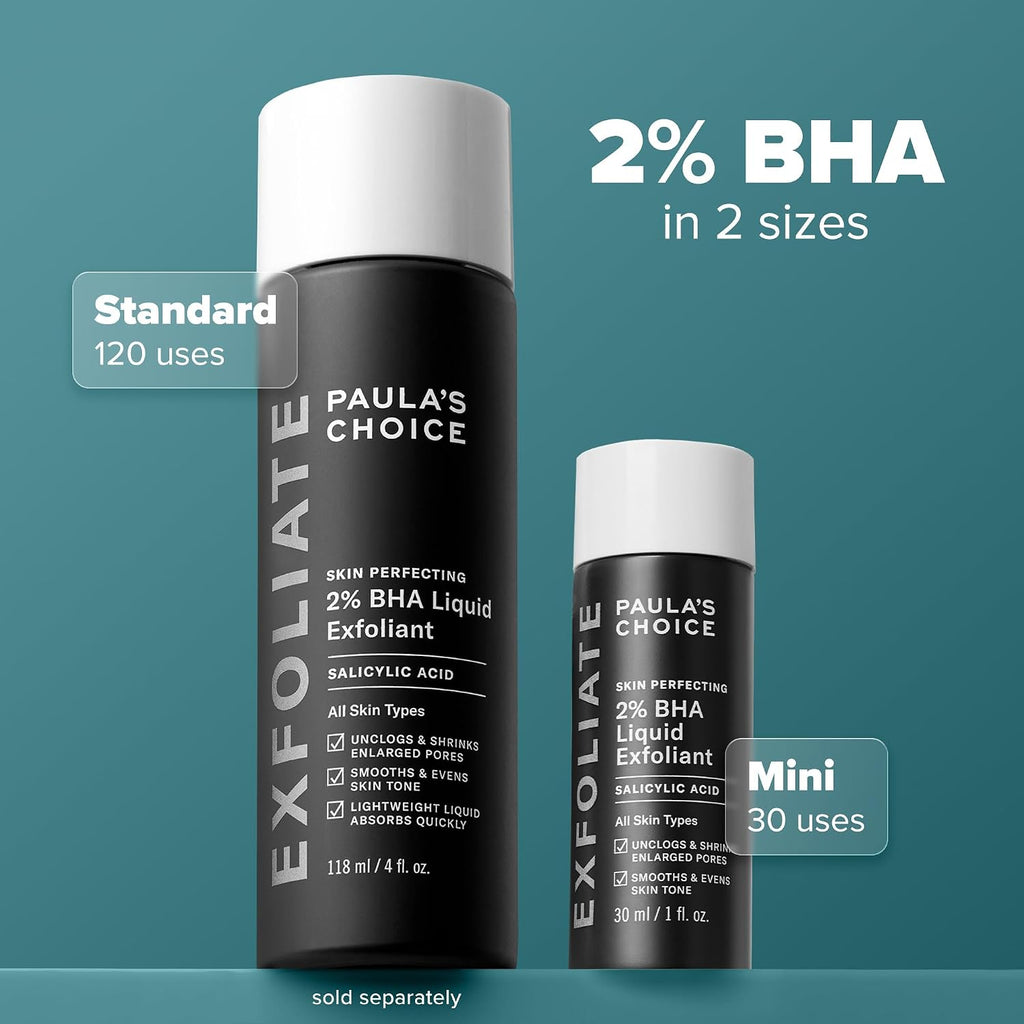 Paula's Choice SKIN PERFECTING 2% BHA Liquid Exfoliant, 30 mL, Travel Size