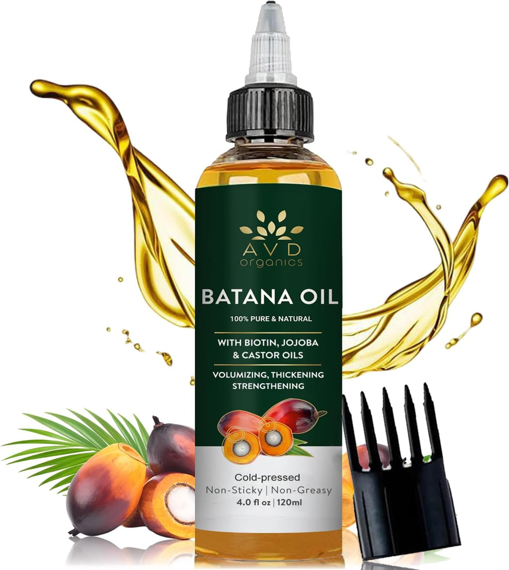 AVD Organics Rosemary Oil for Hair Growth Infused With Biotin, Jojoba & Castor Oil | Hair strengthening Treatment | Nourishing & Volumizing | Non GMO Verified 120ml (4fl oz)