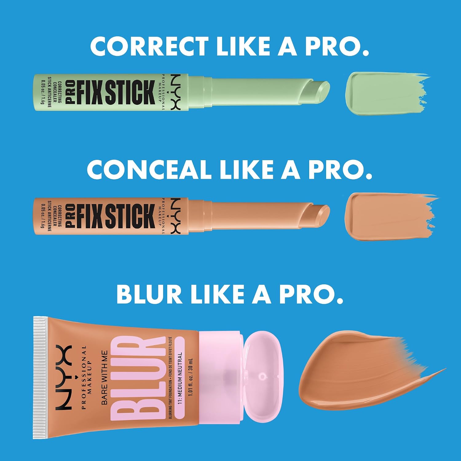 NYX Professional Makeup Fix Sticks Concealer Dark Peach