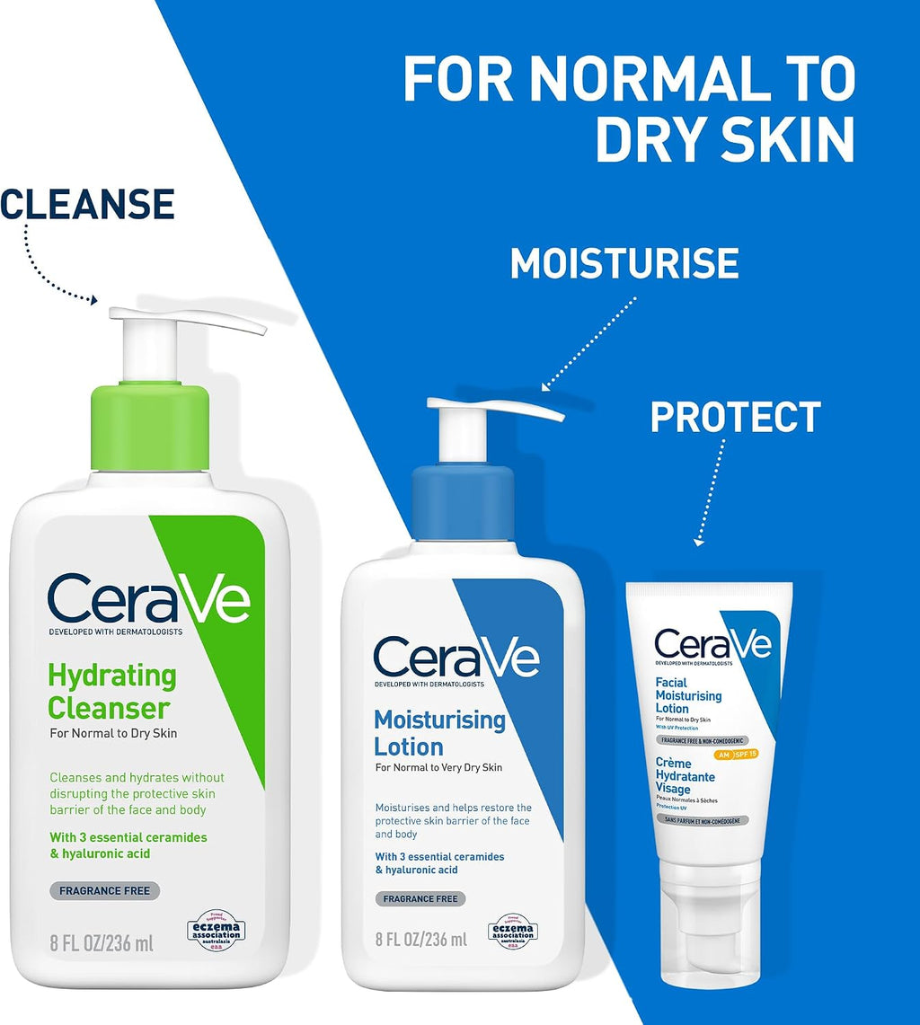 CeraVe Moisturising Lotion with Hyaluronic Acid & Ceramides for Dry Skin