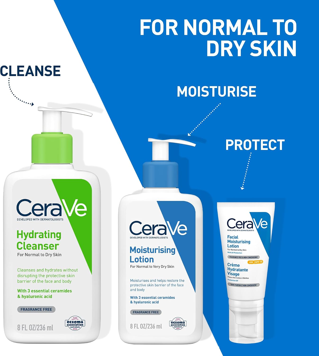 CeraVe Moisturising Lotion with Hyaluronic Acid & Ceramides for Dry Skin