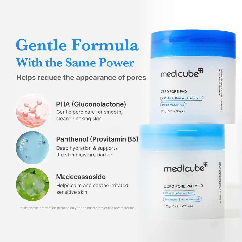 medicube Toner Pads Zero Pore Pad 2.0 for Exfoliation and Pore Care