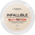 L'Oreal Paris Infallible Blur-fection Longwear Loose Setting Powder, Blurring Face Powder With Up to 24HRs of Wear, Translucent Light, 1 Kit