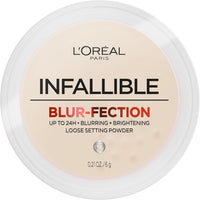 L'Oreal Paris Infallible Blur-fection Longwear Loose Setting Powder, Blurring Face Powder With Up to 24HRs of Wear, Translucent Light, 1 Kit