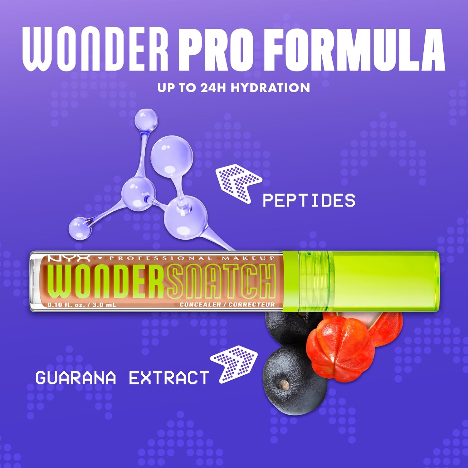 NYX PROFESSIONAL MAKEUP Wonder Snatch Concealer, Brightening, Lifting & Snatching Full Coverage Makeup Concealer with 24HR Wear, Vegan & Cruelty Free Shade Light Ivory