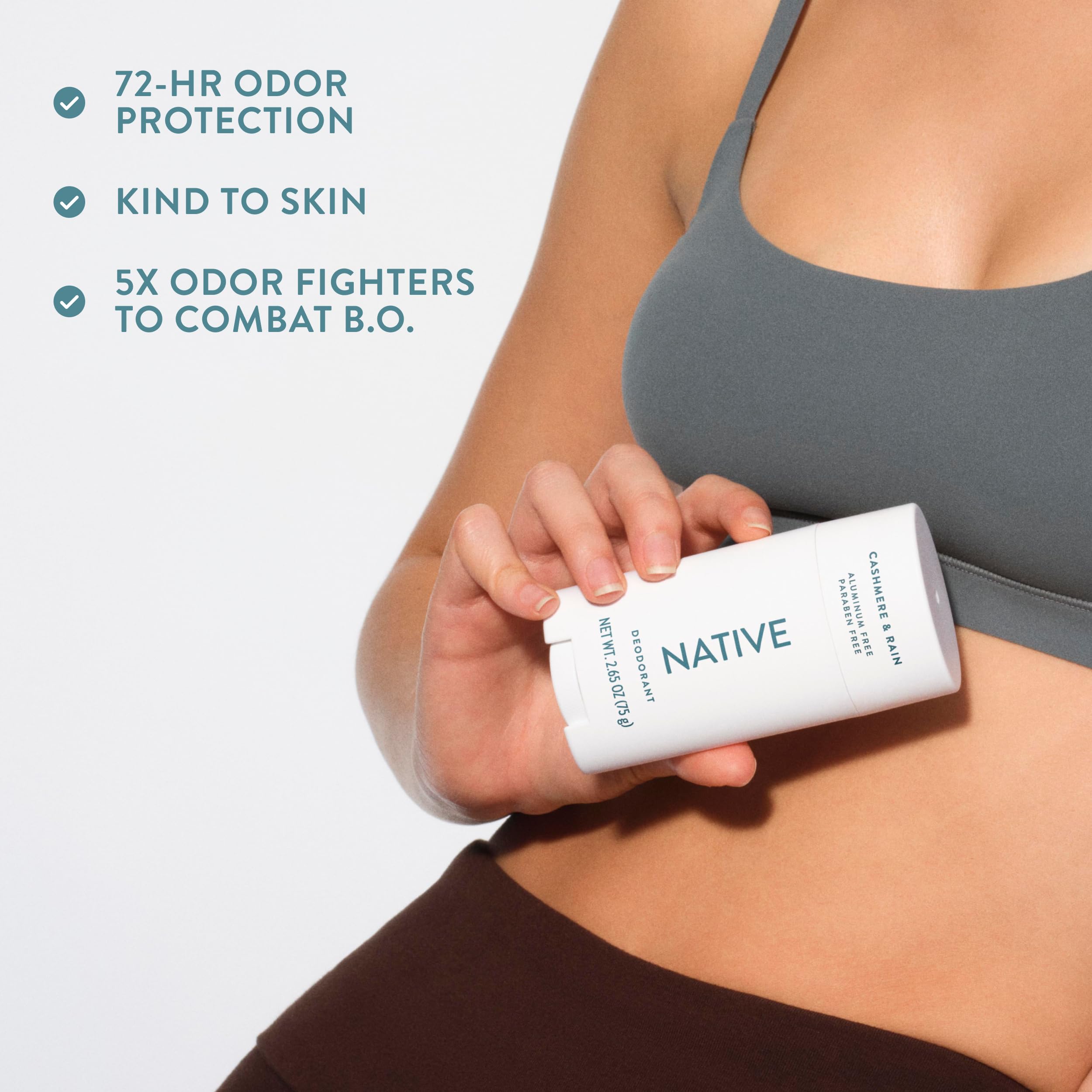 Native Deodorant Contains Naturally Derived Ingredients, 72 Hour Odor Control, Deodorant for Women and Men, Aluminum Free, Coconut & Vanilla 2.65oz