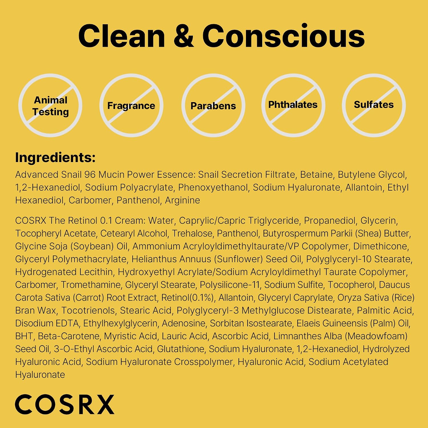 COSRX Snail Mucin 96% Power Repairing Essence 100ml, Hydrating Serum for Face with Snail Secretion Filtrate for Dull Skin & Fine Lines, Korean Skincare