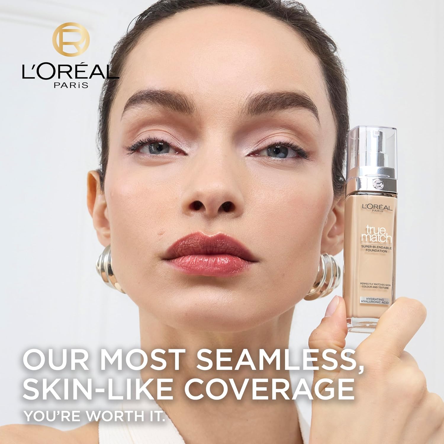 L'Oréal Paris, Liquid Foundation, Hydrating & Evening, True Match, 30 ml, Shade: 2N Vanilla