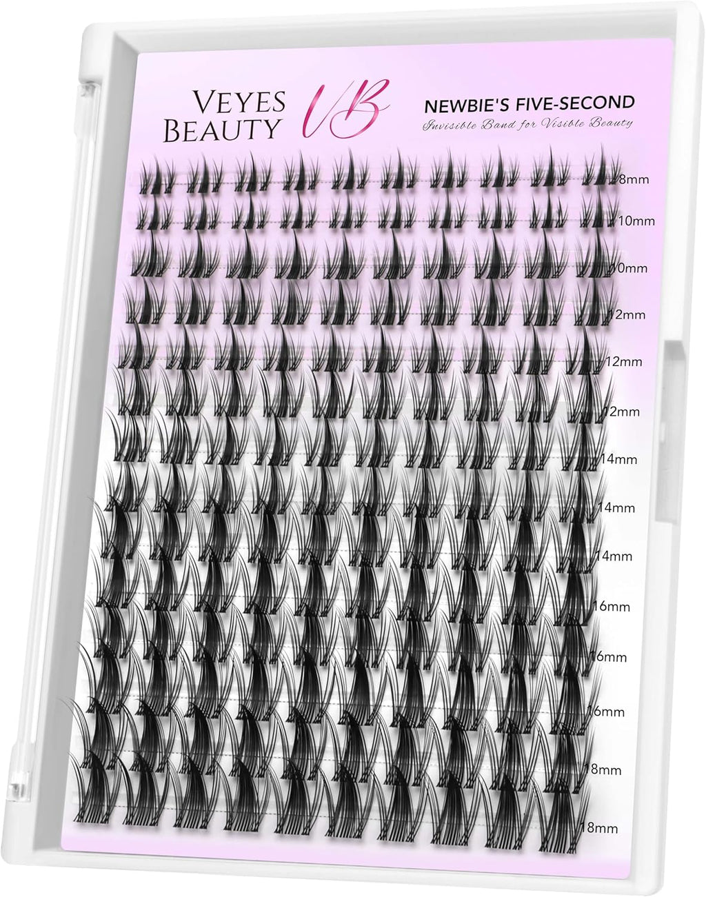 VEYESBEAUTY Manga Lash Clusters Eyelash Extensions Thin & Invisible Band