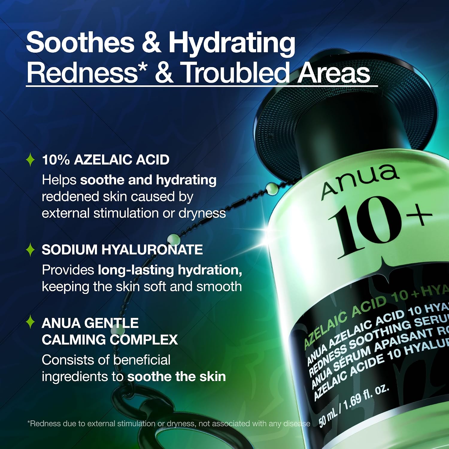 Anua Azelaic Acid 10 Hyaluron Redness Soothing Serum, 30ml