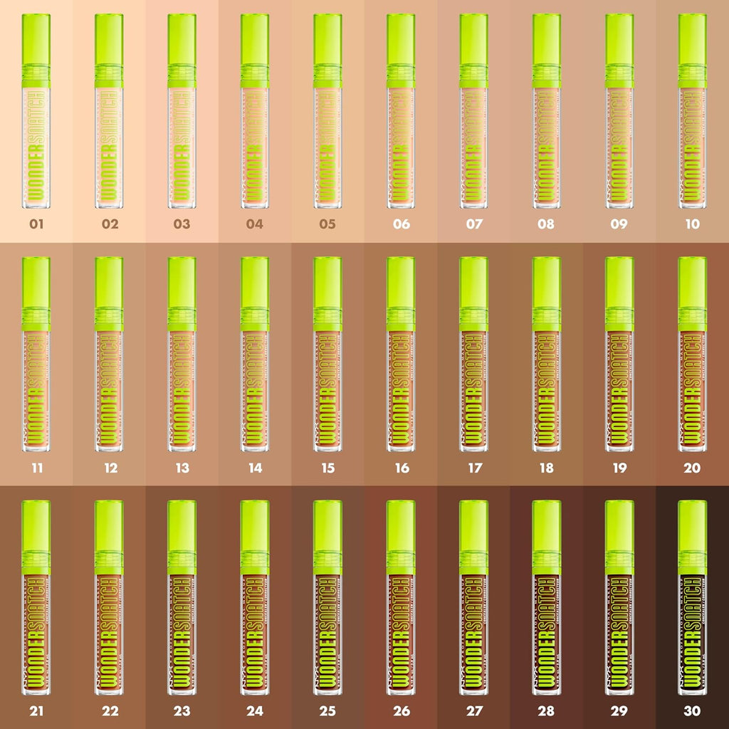 NYX PROFESSIONAL MAKEUP Wonder Snatch Concealer, Brightening, Lifting & Snatching Full Coverage Makeup Concealer with 24HR Wear, Vegan & Cruelty Free Shade Light Ivory