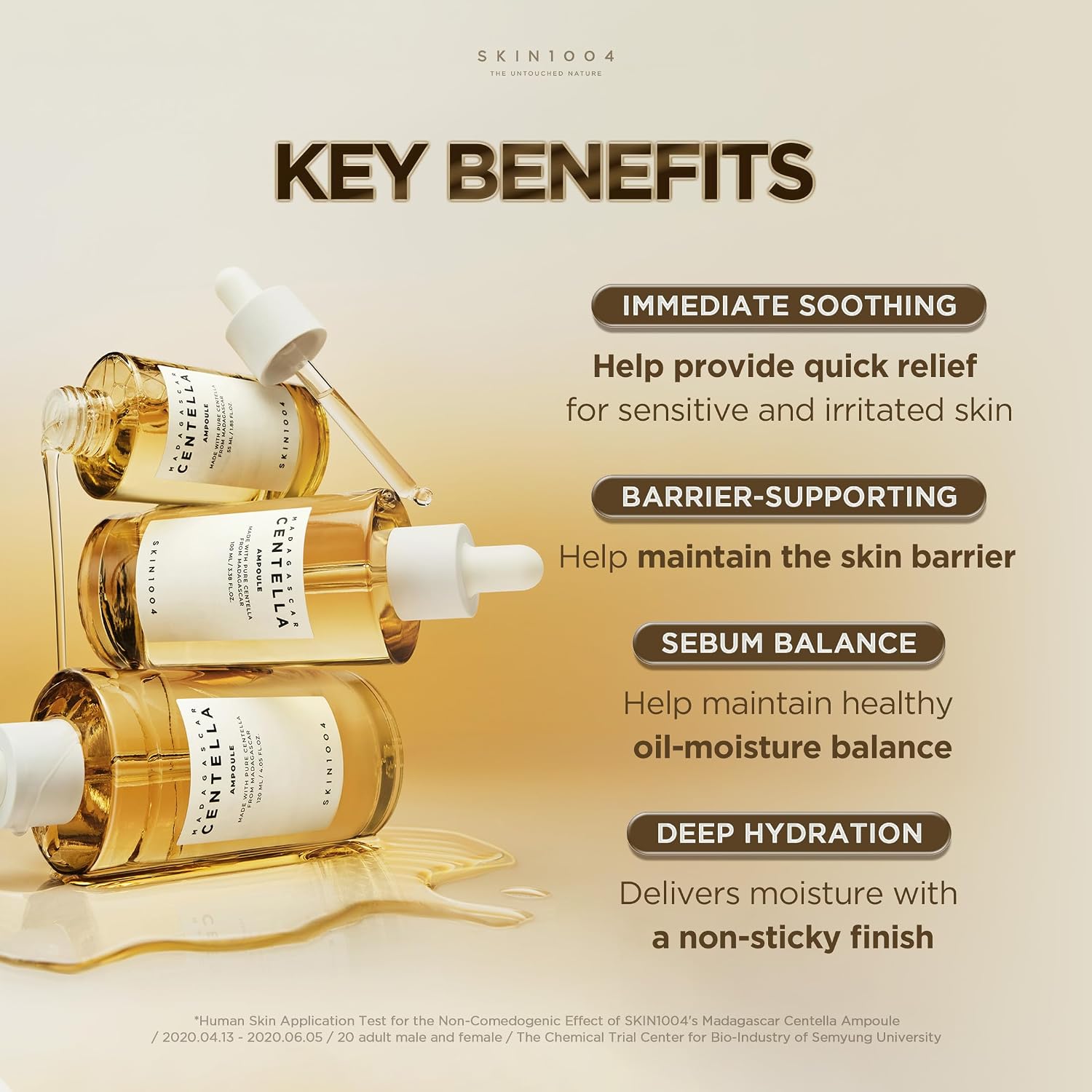 SKIN1004 [Hudson's Pick] Madagascar Centella Ampoule, Korean Face Serum with Centella Asiatica for Hydrating & Moisturizing, Soothing Facial Serum for Skin Balance, Korean Skin Care, 100ml