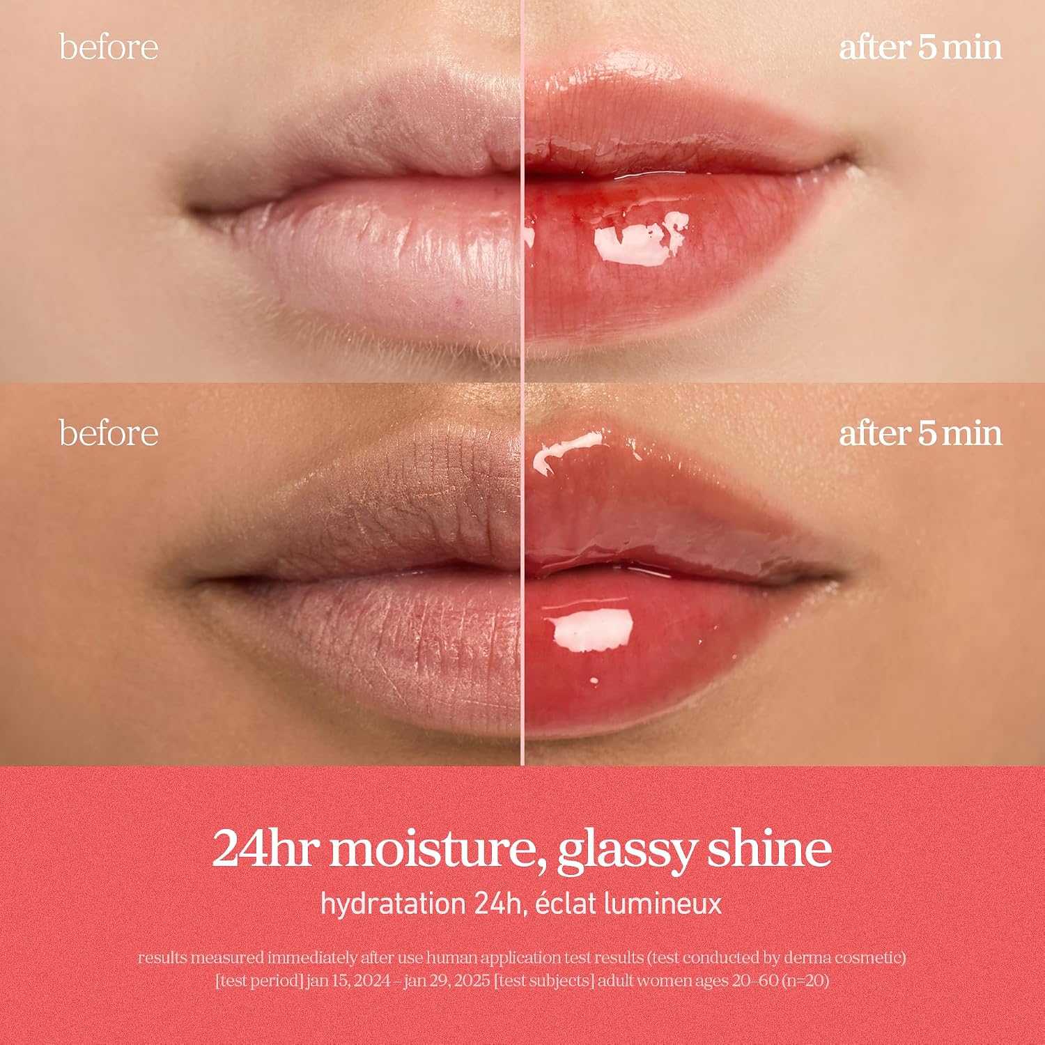 NOONI Korean Lip Oil - Appleberry - Plumping & Hydrating Tinted Lip Gloss