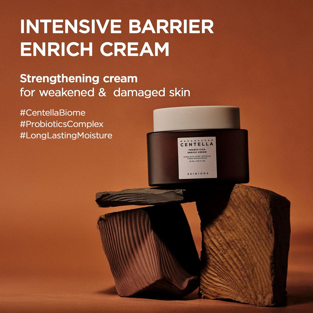 SKIN1004 Hyalu-Cica Moisture Cream, Korean Moisturiser, Face Cream, 75ml