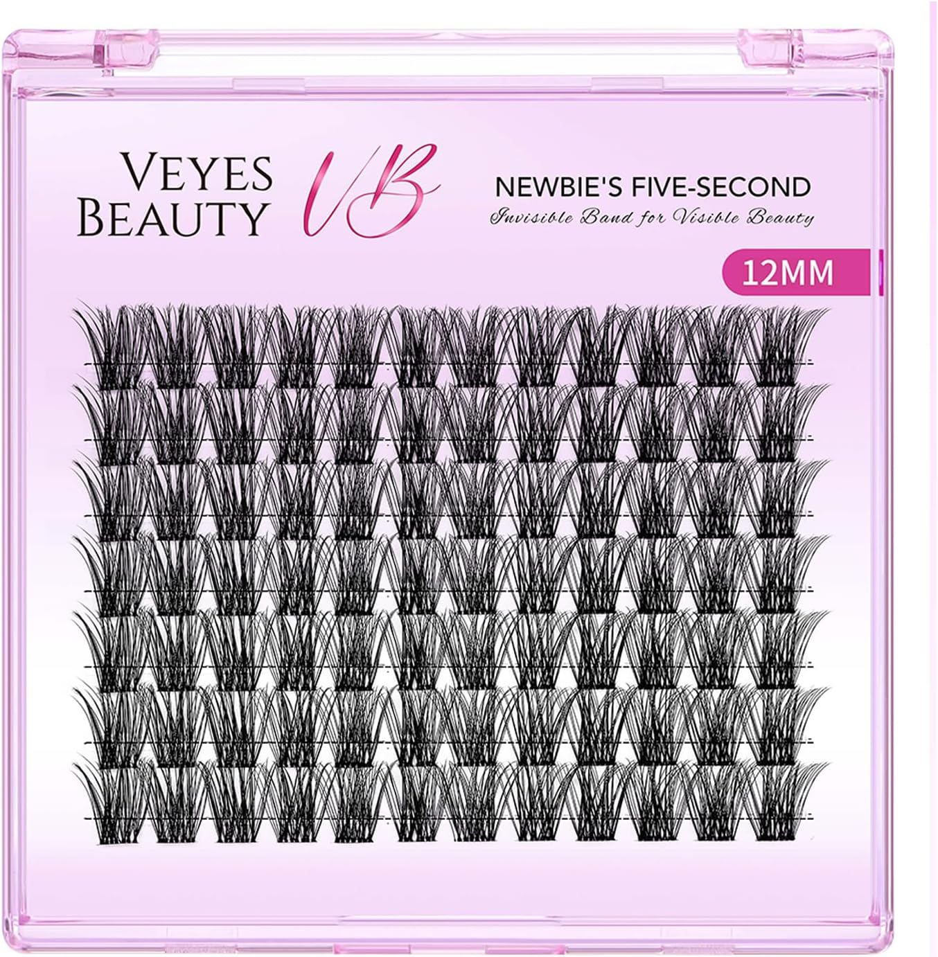 VEYESBEAUTY Manga Lash Clusters Eyelash Extensions Thin & Invisible Band
